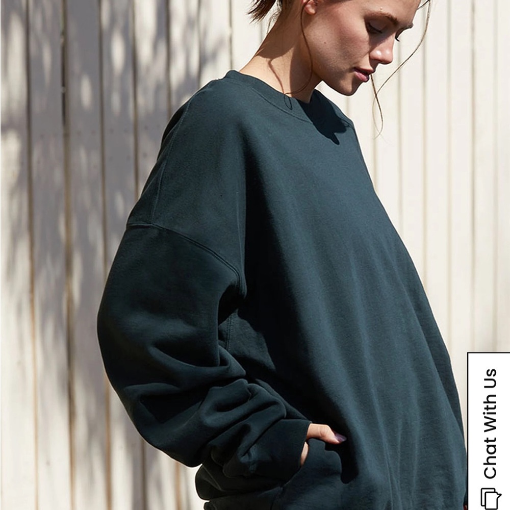John Galt Green Erica Crew Neck Sweatshirt